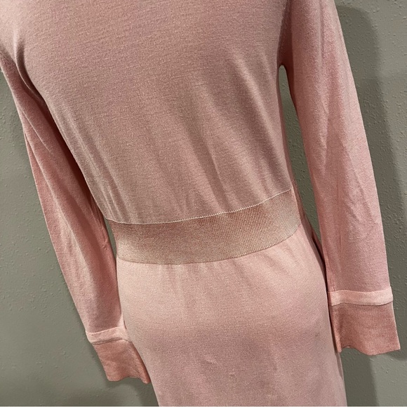 WHBM long sleeve pale pink open long cardigan/ duster - Picture 7 of 12